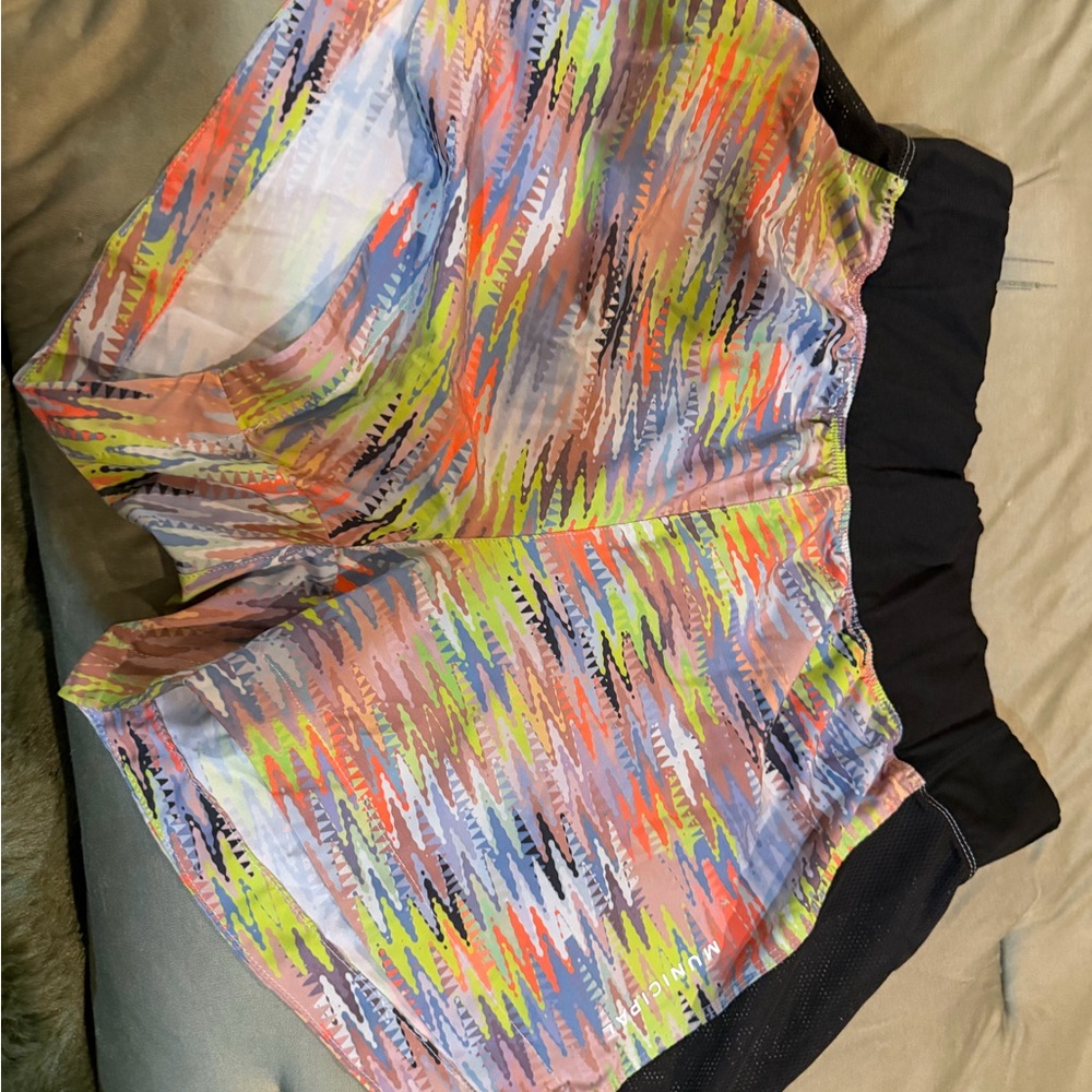 Municipal Colorful Zigzag Athletic Shorts